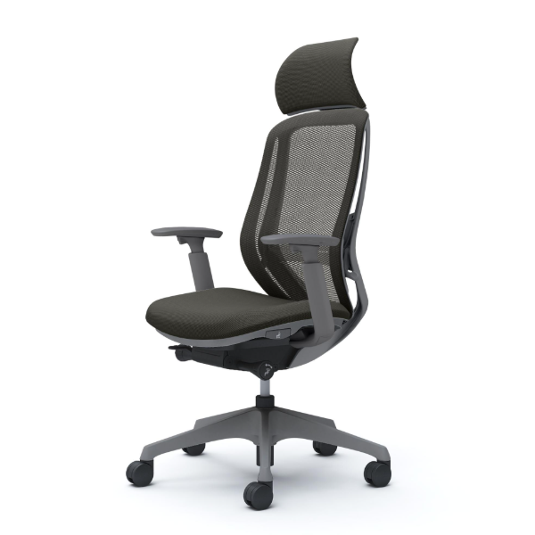 オカムラ シルフィーチェア エクストラハイバック 固定ヘッドレスト メッシュ アジャストアーム 樹脂成型脚 C68AXE-FM4A