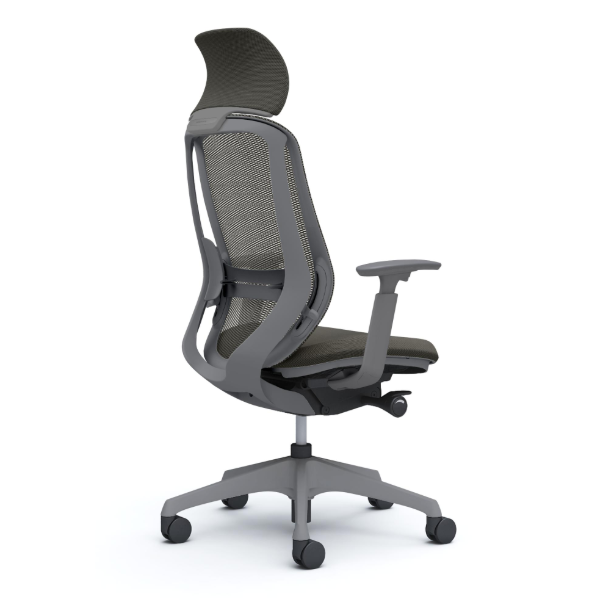 オカムラ シルフィーチェア エクストラハイバック 固定ヘッドレスト メッシュ アジャストアーム 樹脂成型脚 C68AXE-FM4A