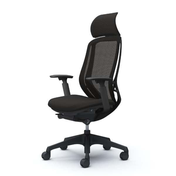 オカムラ シルフィーチェア エクストラハイバック 固定ヘッドレスト メッシュ アジャストアーム 樹脂成型脚 C68AXR-FMP1