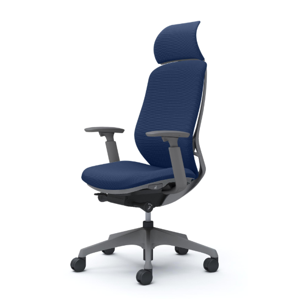 オカムラ シルフィーチェア エクストラハイバック 固定ヘッドレスト クッション (プレーン) アジャストアーム 樹脂成型脚 C68CXA-FSG4