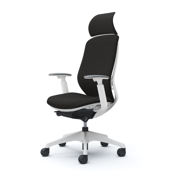 オカムラ シルフィーチェア エクストラハイバック 固定ヘッドレスト クッション (プレーン) アジャストアーム 樹脂成型脚 C68CXW-FSF1