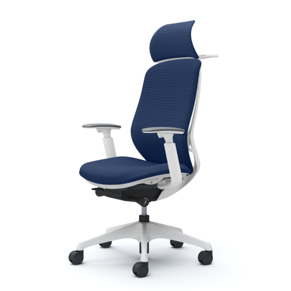 オカムラ シルフィーチェア エクストラハイバック 固定ヘッドレスト クッション (プレーン) アジャストアーム 樹脂成型脚 C68DXW-FSG4