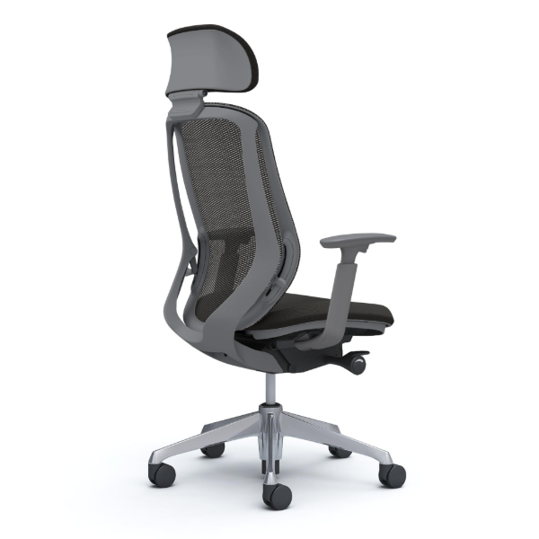 オカムラ シルフィーチェア エクストラハイバック 可動ヘッドレスト メッシュ アジャストアーム ポリッシュ脚 C68EBA-FMP1