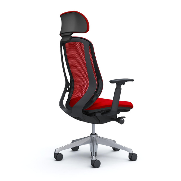 オカムラ シルフィー エクストラハイバック 可動ヘッドレスト メッシュ アジャストアーム ポリッシュ脚 C68EBR-FM/C68EBW-FM