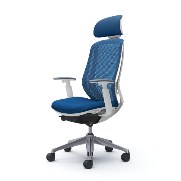 オカムラ シルフィー エクストラハイバック 可動ヘッドレスト メッシュ アジャストアーム ポリッシュ脚 C68EBR-FM/C68EBW-FM