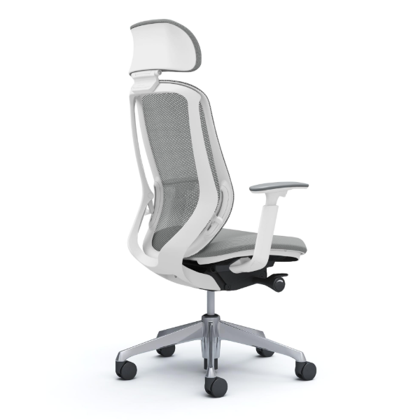 オカムラ シルフィーチェア エクストラハイバック 可動ヘッドレスト メッシュ アジャストアーム ポリッシュ脚 C68EBW-FMR3