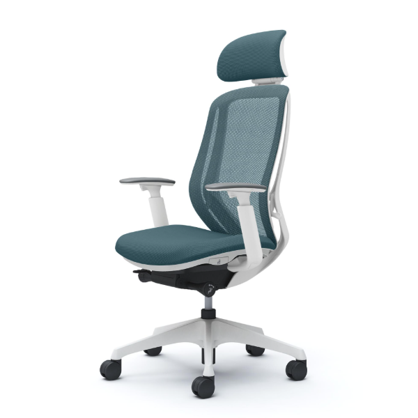 オカムラ シルフィーチェア エクストラハイバック 可動ヘッドレスト メッシュ アジャストアーム 樹脂成型脚 C68EXW-FM7A