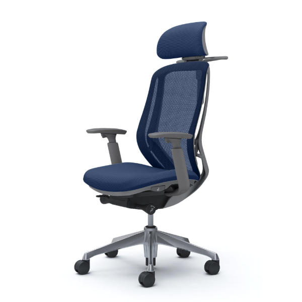 オカムラ シルフィーチェア エクストラハイバック 可動ヘッドレスト メッシュ アジャストアーム ポリッシュ脚 C68FBA-FM3A