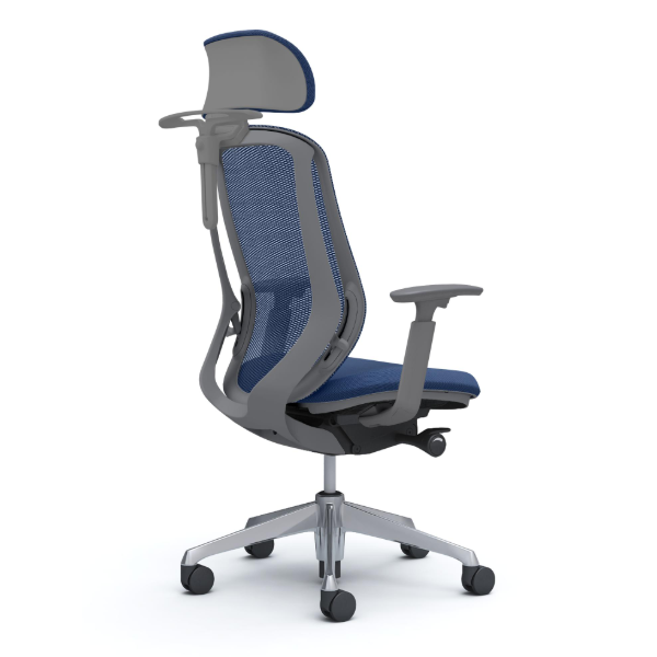 オカムラ シルフィーチェア エクストラハイバック 可動ヘッドレスト メッシュ アジャストアーム ポリッシュ脚 C68FBA-FM3A