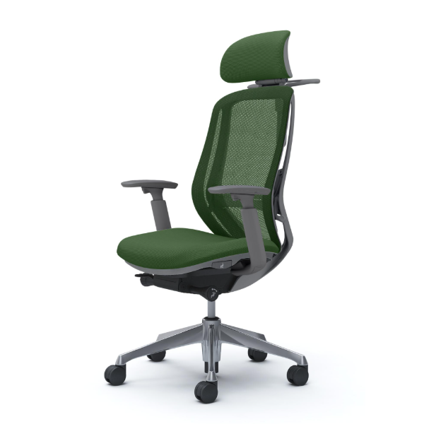 オカムラ シルフィーチェア エクストラハイバック 可動ヘッドレスト メッシュ アジャストアーム ポリッシュ脚 C68FBE-FMR5