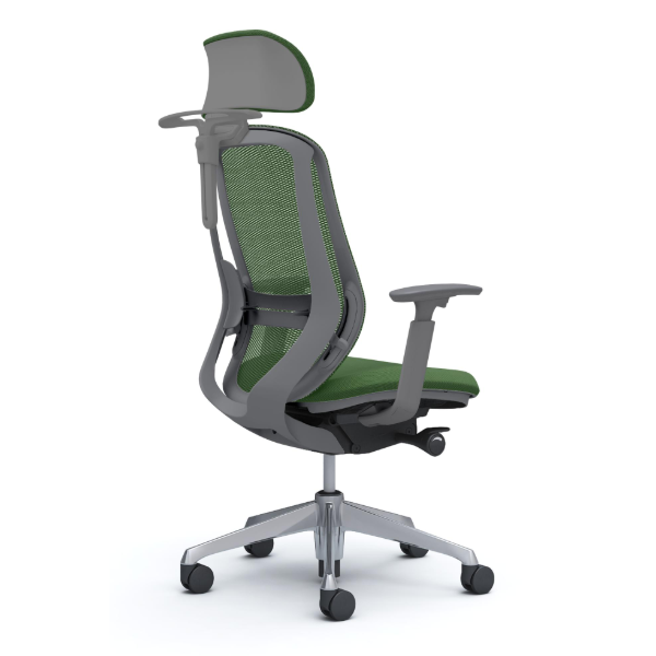 オカムラ シルフィーチェア エクストラハイバック 可動ヘッドレスト メッシュ アジャストアーム ポリッシュ脚 C68FBE-FMR5