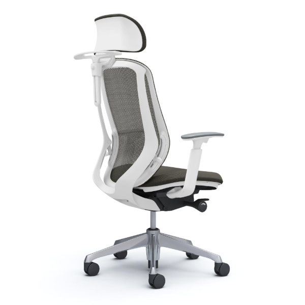 オカムラ シルフィーチェア エクストラハイバック 可動ヘッドレスト メッシュ アジャストアーム ポリッシュ脚 C68FBW-FM4A