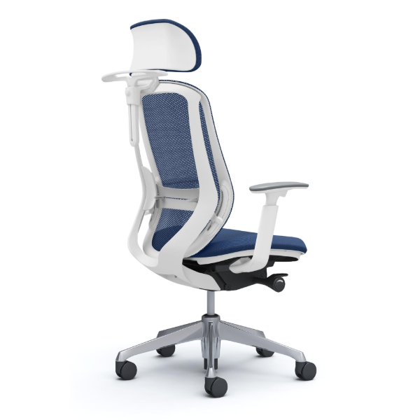 オカムラ シルフィーチェア エクストラハイバック 可動ヘッドレスト メッシュ アジャストアーム ポリッシュ脚 C68FBZ-FM3A