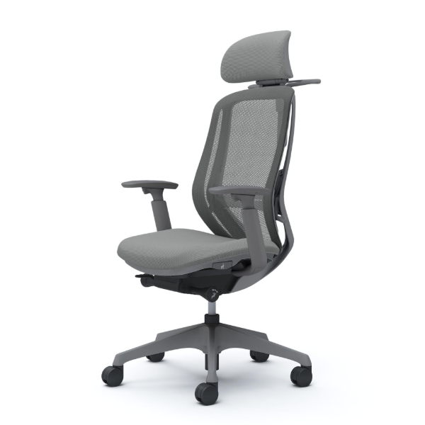 オカムラ シルフィーチェア エクストラハイバック 可動ヘッドレスト メッシュ アジャストアーム 樹脂成型脚 C68FXE-FMR3