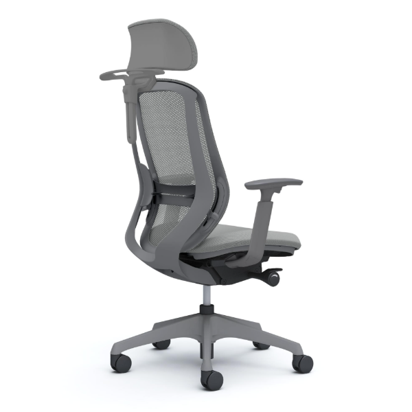 オカムラ シルフィーチェア エクストラハイバック 可動ヘッドレスト メッシュ アジャストアーム 樹脂成型脚 C68FXE-FMR3