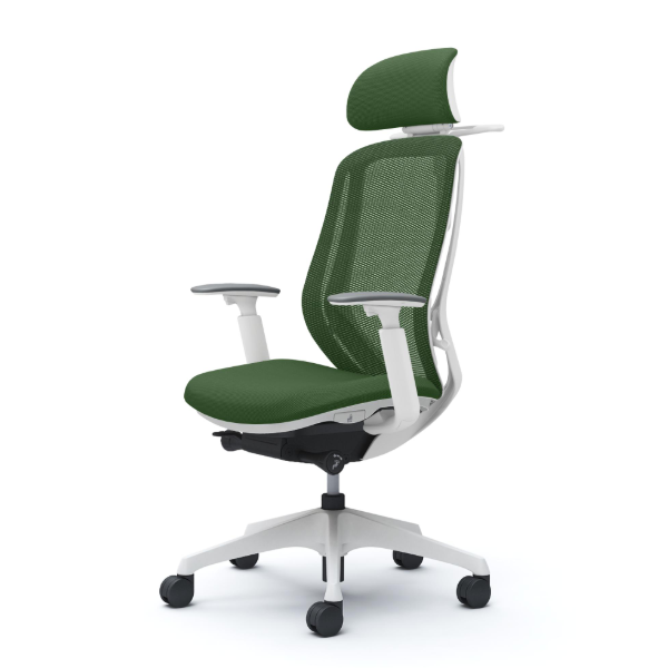 オカムラ シルフィーチェア エクストラハイバック 可動ヘッドレスト メッシュ アジャストアーム 樹脂成型脚 C68FXW-FMR5