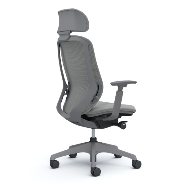 オカムラ シルフィーチェア エクストラハイバック 可動ヘッドレスト クッション (プレーン) アジャストアーム 樹脂成型脚 C68GXA-FSG3