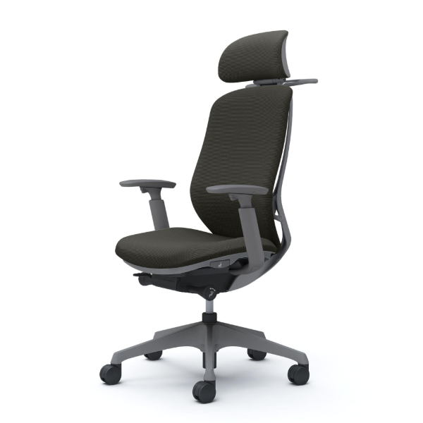 オカムラ シルフィーチェア エクストラハイバック 可動ヘッドレスト クッション (プレーン) アジャストアーム 樹脂成型脚 C68HXA-FSJ4