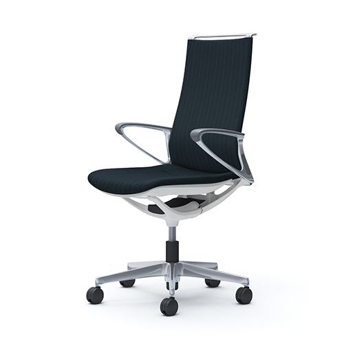 オカムラ モードチェア ヘリンボーン ハイバック デザインアーム アルミフレーム 5本脚 CA87BS-FWJ/CA87BS-FWK/CA87BZ-FWJ/CA87BZ-FWK