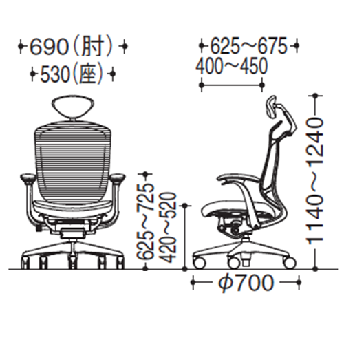 オカムラ(okamura)コンテッサセコンダチェア(Contessa2) エクストラ