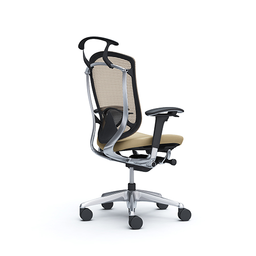 オカムラ コンテッサセコンダ ハイバック アジャストアーム ポリッシュフレーム ブラックボディ 座革 CC84BS-FPT