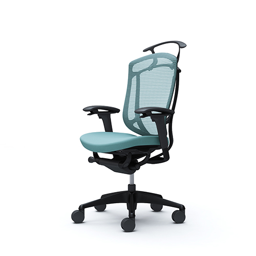 オカムラ コンテッサセコンダ ハイバック アジャストアーム ブラックフレーム ブラックボディ 座クッション CC84MR-FPC/CC84MR-FPD