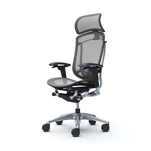 オカムラ コンテッサセコンダ エクストラハイバック アジャストアーム ポリッシュフレーム ブラックボディ CC85BS-FPG/CC85BS-FPH