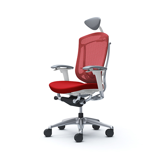 オカムラ コンテッサセコンダ アジャストアーム ポリッシュフレーム ホワイトボディ  CC8CBZ-FPC/CC8CBZ-FPD