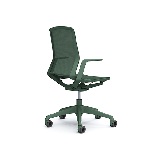 オカムラ シナーラチェア アクセントカラー 肘付 ホローキャスター CD77FK-F2X4/CD77GK-F2X5/CD77HK-F2X6