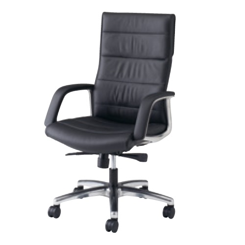 オカムラ シーイーチェア RZタイプ エグゼクティブチェア 革 ハイバック 幕板なしオープン肘 CE69RZ-P794