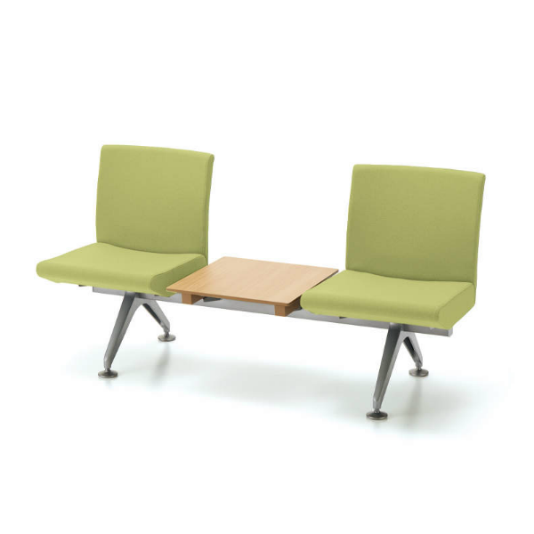 コクヨ コレッティ2 ロビーチェア 2人用テーブル付アームレスチェア W1560D590H805 CN-4203TK4/CN-4203TVZ