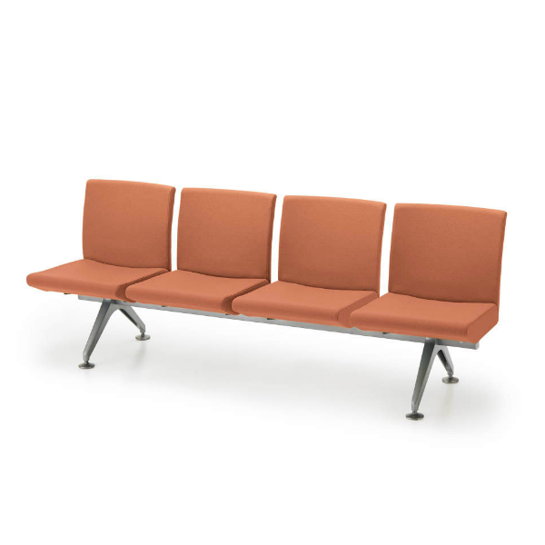 コクヨ コレッティ2 ロビーチェアー 4連アームレスチェアー W2095×D590×H805 CN-4204K4/CN-4204VZ