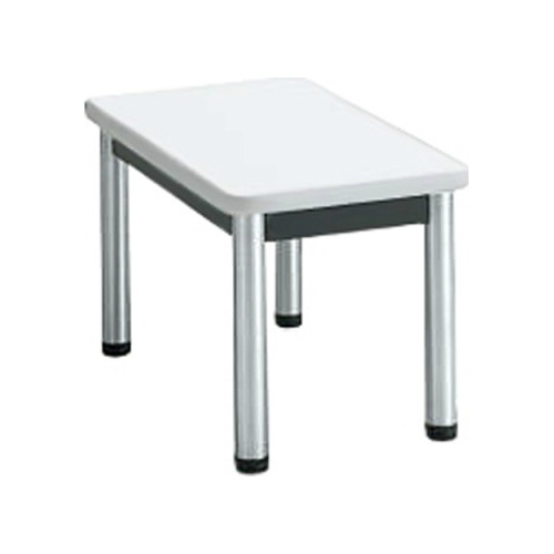 コクヨ ロビーチェアー 150シリーズ 丸パイプ脚タイプ サイドテーブル メッキ脚 W580×D300×H312 CN-M151MAW