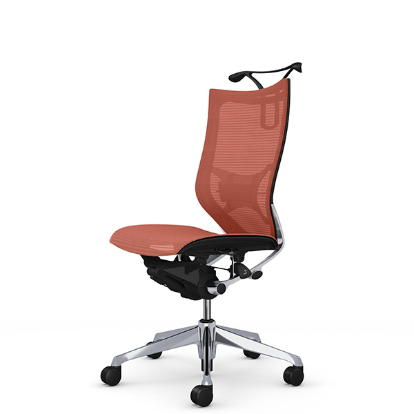 オカムラ バロンチェア ハイバック 肘無 ポリッシュ枠 座メッシュ ランバーサポート付 ハンガー付 CP36AS-F/CP36AZ-F