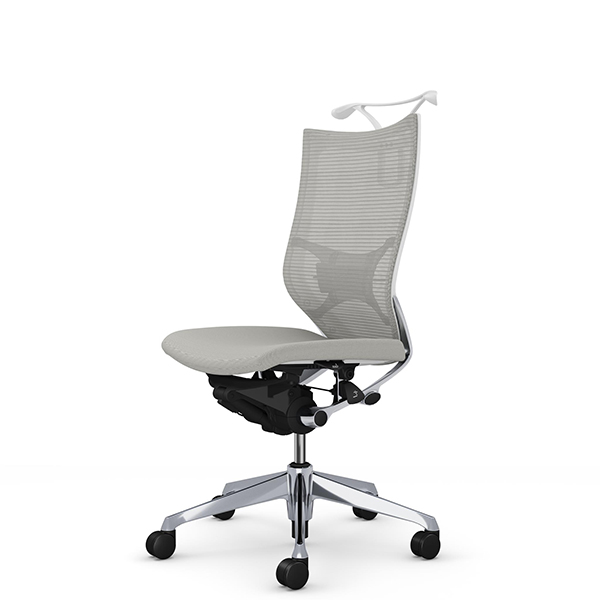 オカムラ バロンチェア ハイバック 肘無 ポリッシュ枠 座クッション ランバーサポート付 ハンガー付 CP36BS-F/CP36BZ-F