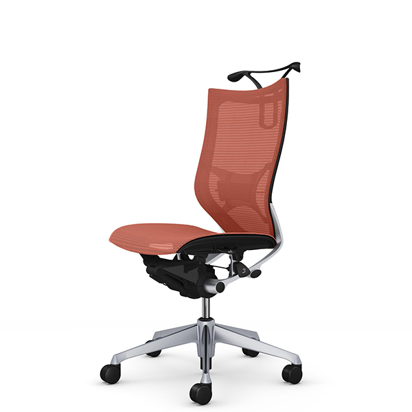 オカムラ バロンチェア ハイバック 肘無 シルバー枠 座メッシュ ランバーサポート付 ハンガー付 CP36CS-F/CP36CZ-F