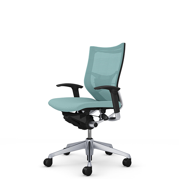 オカムラ バロンチェア ローバック アジャスト肘 シルバー枠 座クッション ランバーサポート付 CP83DS-F/CP83DZ-F