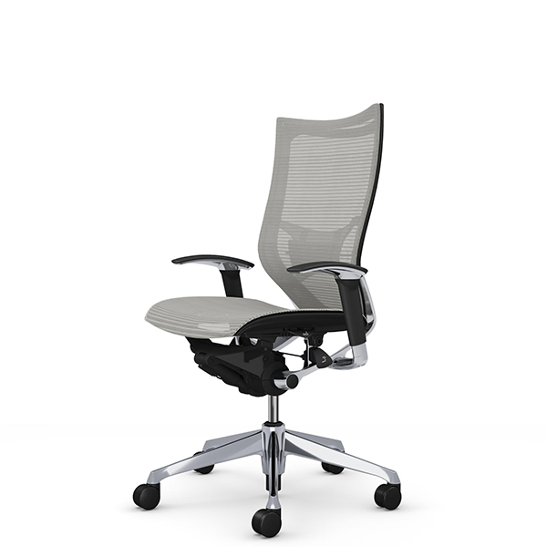 オカムラ バロンチェア ハイバック アジャスト肘 ポリッシュ枠 座メッシュ ランバーサポート付 CP85AS-F/CP85AZ-F