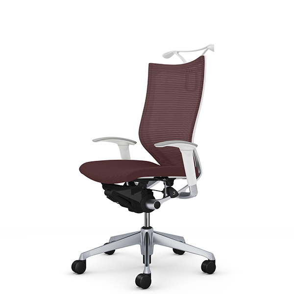オカムラ バロンチェア ハイバック アジャスト肘 シルバー枠 座クッション ハンガー付 CP86DR-F/CP86DW-F