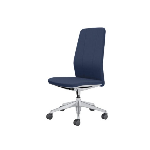 オカムラ クラフティーシリーズ クラフティーチェア ハイバック ポリッシュフレーム 肘なし 布張り CR37BA-FW