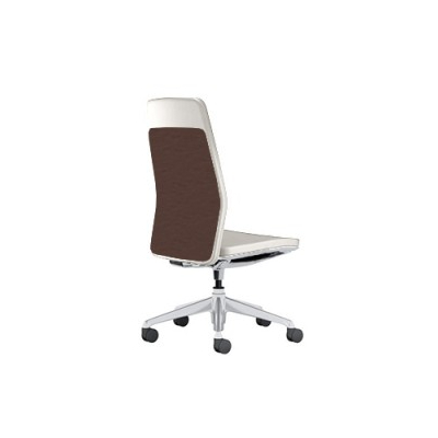 オカムラ クラフティーシリーズ クラフティーチェア ハイバック ポリッシュフレーム 肘なし 革張り CR37BC-P