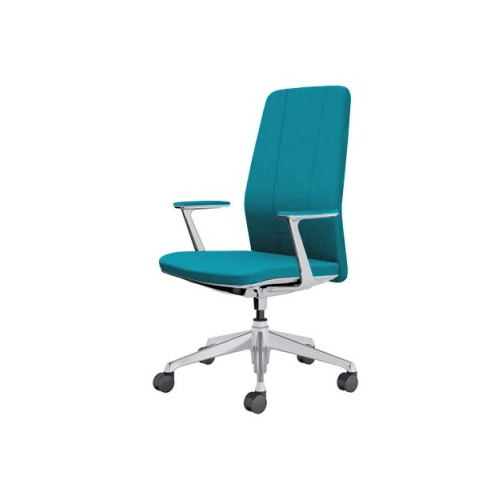 オカムラ クラフティーシリーズ クラフティーチェア ハイバック ポリッシュフレーム デザインアーム 布張り CR47BA-FW