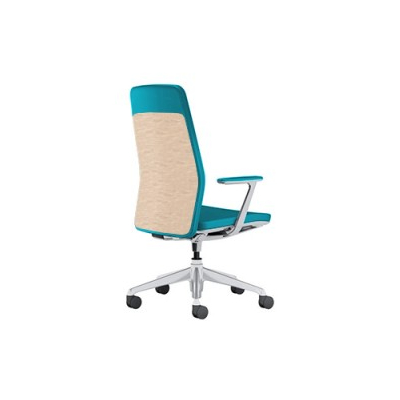 オカムラ クラフティーシリーズ クラフティーチェア ハイバック ポリッシュフレーム デザインアーム 布張り CR47BA-FW