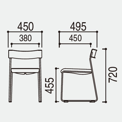 ウチダ リフレッシュタイプチェア CS-28シリーズ