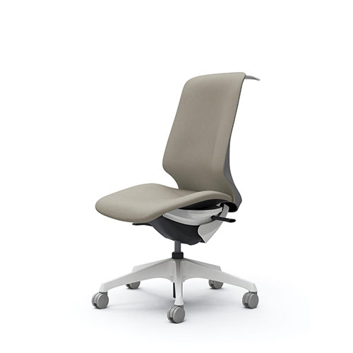 OKAMURA 岡村製作所◾️キャスター付き アームチェア 木製フレーム B