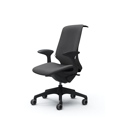 スフィアチェア インターロック ハイバック デザインアーム 座面奥行き調整なし ホローキャスター ランバー付 ハンガー付 CT2DFB-FXW