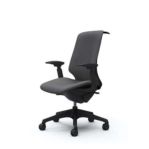 オカムラ スフィアチェア リネット ハイバック アジャストアーム 座面奥行き調整なし ノーマルキャスター ハンガー付 CT4DAA-FRU2