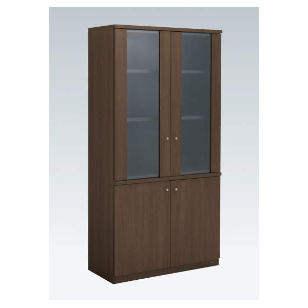 オカムラ 役員家具 EX-46 ガラス書棚 897W×454D×1800H D246BZ-MK19