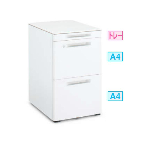 コクヨ GTAワゴン 3段(T3ショート) ペントレー引き出し付き DGT-FT3Y45-SAW1/DGT-FT3Y45-E6A1