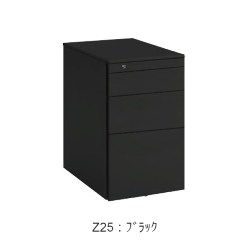 アメカジ 両側セットテーブル 助手席側のみ 裏面ブラック塗装なし 色オーク オカムラ ワゴン サイド把手タイプ 4段タイプ シリンダー錠 W390